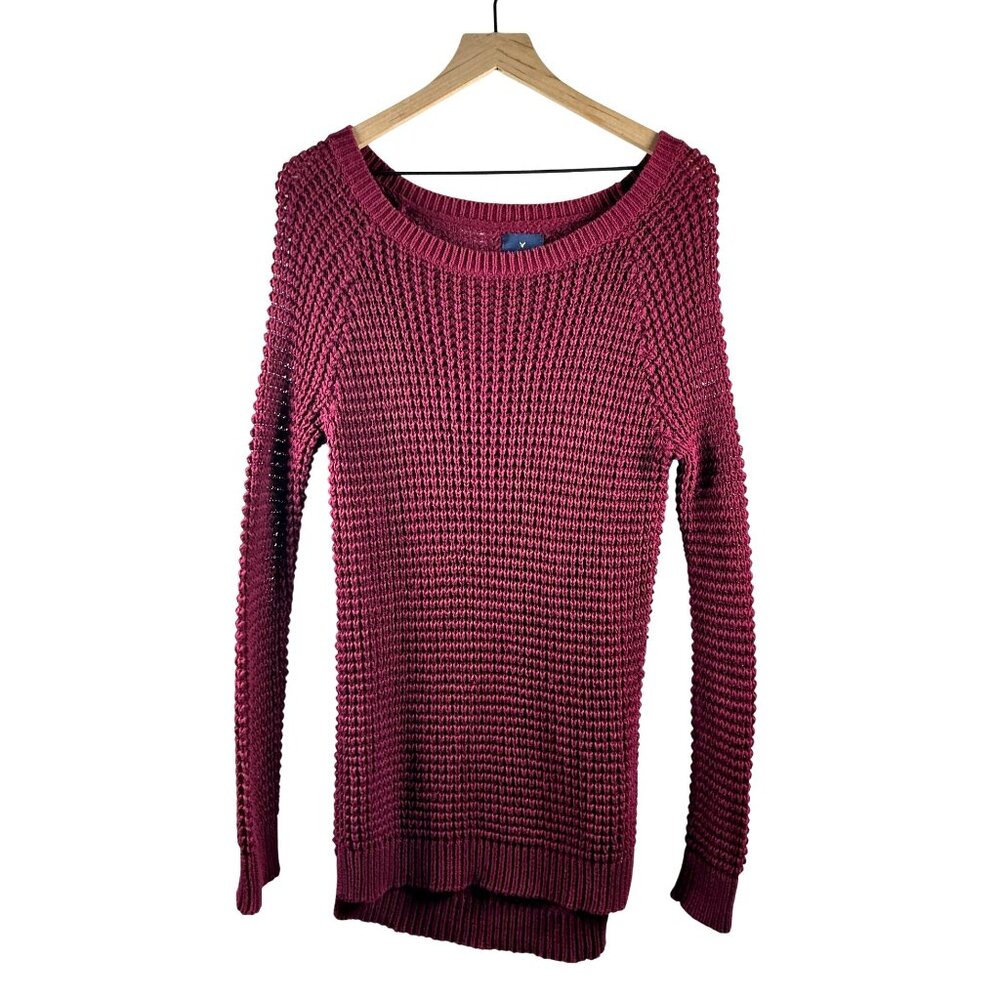 Americans Eagle Outfitter- Woman's Oversize Jeggings Knit Crew Neck Sweater- Siz